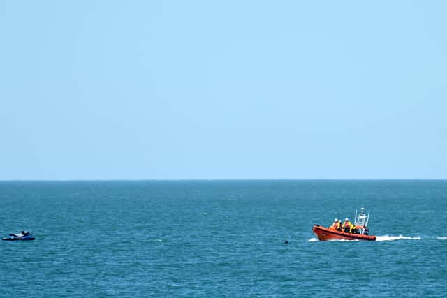 The jet skier was rescued from the sea near Starr Gate in Blackpool on Tuesday (May 13)