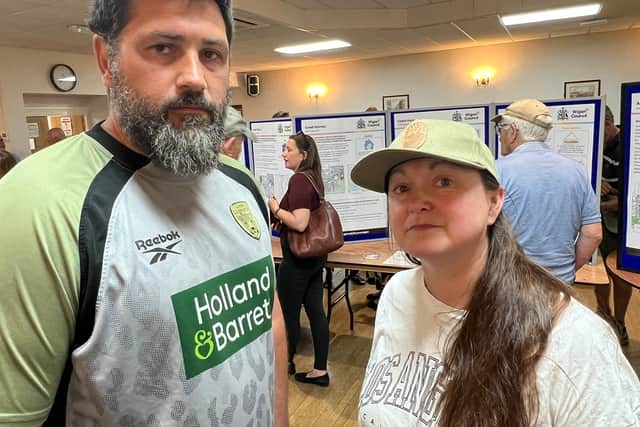 Mick Nanyn and Nikki Craven during consultation on Wigan's local plan