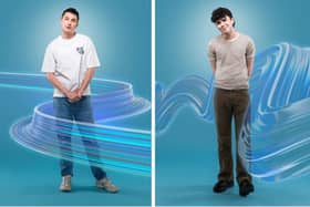 The Evan Hansen actors: Ryan Kopel (left) and Sonny Monaghan (right).
