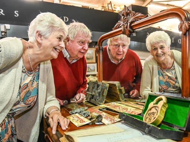 Michael and Sheila Hamson inherited an 18th Century home and made a rare discovery of antique padlocks.