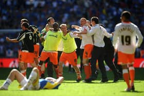 Blackpool won promotion to the Premier League on this day in 2010 (Photo by Laurence Griffiths/Getty Images)