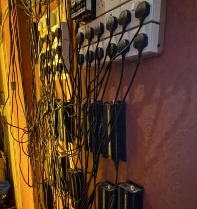 Inside the property a large cannabis grow was located over nine rooms and three floors. The electric was also bypassed.