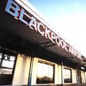 The former passenger entrance at Blackpool Airport