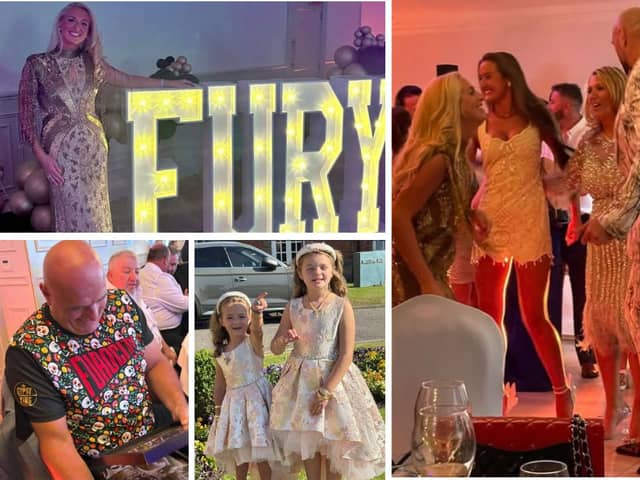 A selection of images of the Fury family enjoying themselves at John Fury's birthday party.
