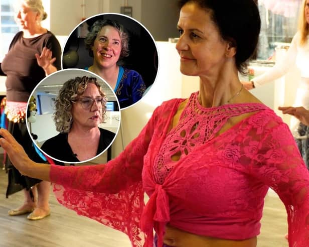 Meet Blackpool's belly dancers who say the Egyptian dance form helps them to keep fit. 