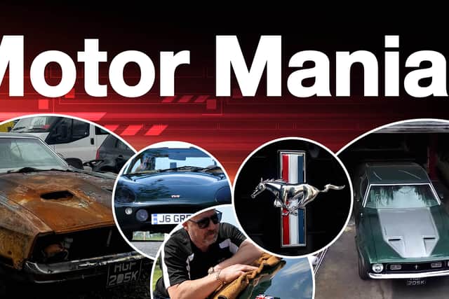 Mark Blackwell, chair of TVR Car Club Lancashire features in Episode 3 of Motor Mania