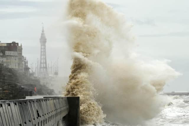 Blackpool is now experiencing a heavy downpour after a recent heatwave