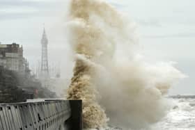 Blackpool is now experiencing a heavy downpour after a recent heatwave