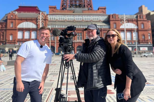 Britain's got talent star Harry Moulding in Blackpool