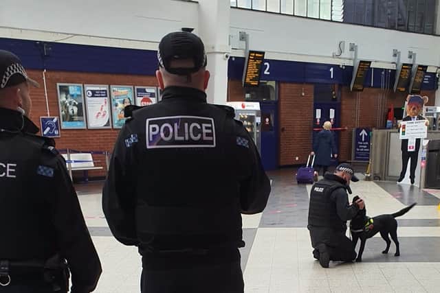 British Transport Police officers spotted two 16-year-old boys at Blackpool station on December 13, 2023.