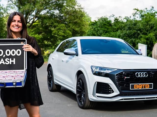 The Audi will come with a case of cash in its boot