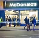 Kiran Pick, 20, from Scotland, has been charged on suspicion of stabbing a man inside McDonald's in Bank Hey Street, Blackpool at around 1.30am on Saturday (October 5)