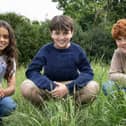 HBO main cast for Harry Potter TV show - (L-R)  Arabella Stanton, Dominic McLaughlin and Alastair Stout