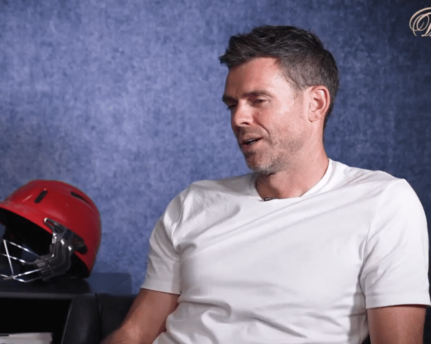 James Anderson chatting to the William Hill Sports Book of the Year Award 2025 podcast.