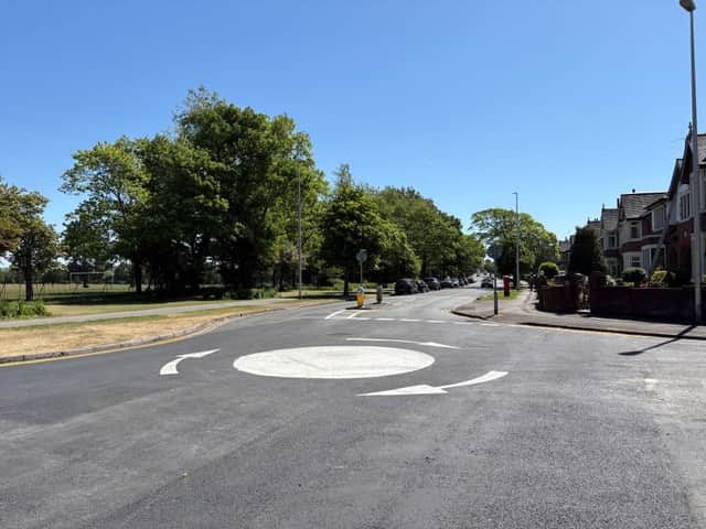 West Park Drive mini roundabout works completed