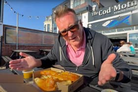 The MacMaster visited a fish and chip shop in Blackpool that was rated the worst on TripAdvisor