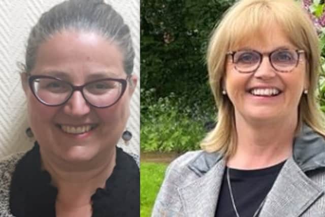 Councillors Claire Rimmer (left) Julie Robinson