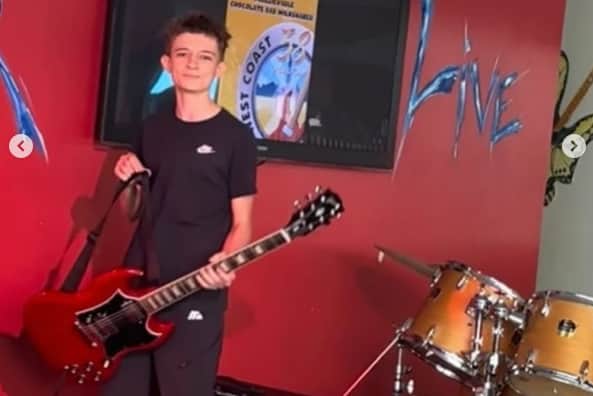 Ryder at his first gig (Credit: Anne Nolan Instagram)