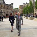 King Charles III during his visit Lancaster Castle to take part in the Ceremony of the Keys