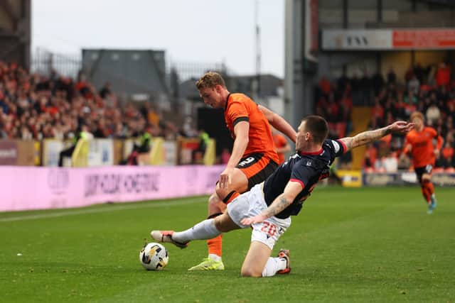 Sam Dalby in action for Dundee United.