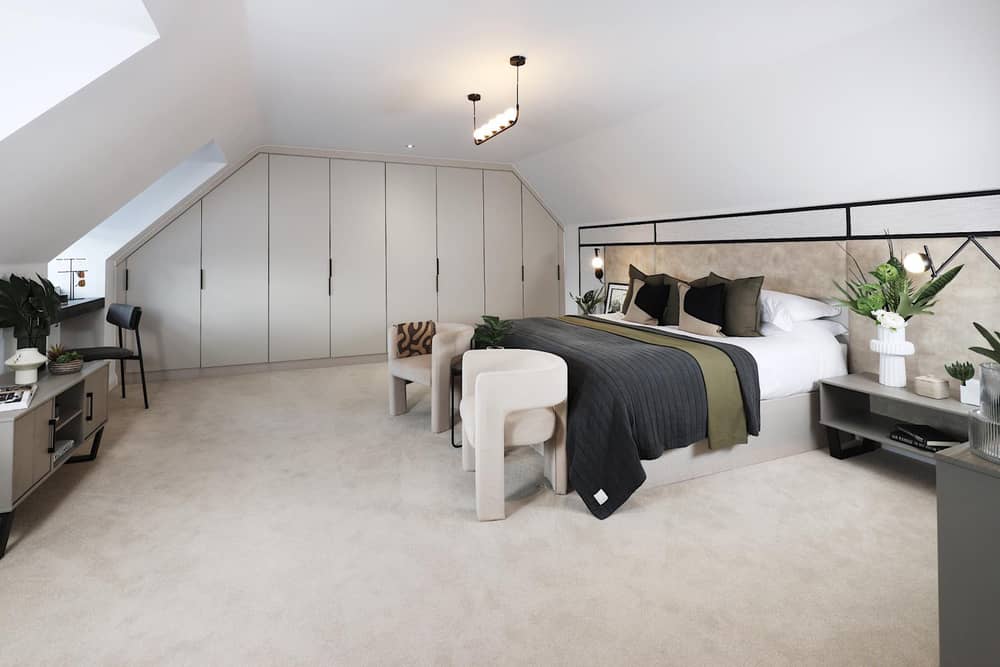 The master bedroom