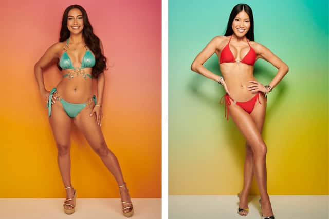 Lancashire's Love Island hopefuls Shakira Khan (left) and Sophie Lee (right). Credit: ITV