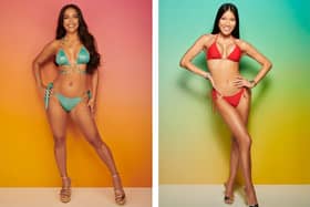 Lancashire's Love Island hopefuls Shakira Khan (left) and Sophie Lee (right). Credit: ITV