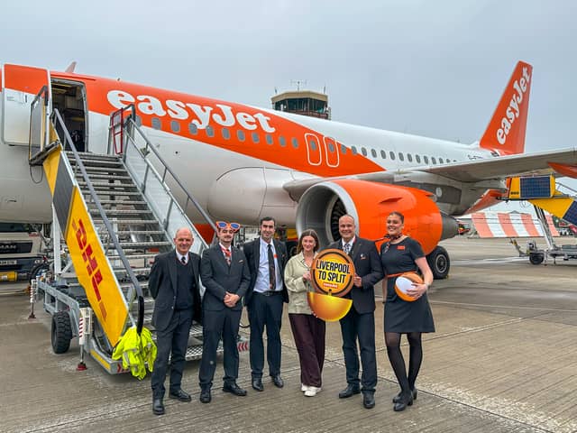 easyJet first flight from Liverpool to Split.