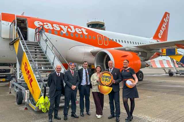 easyJet first flight from Liverpool to Split.
