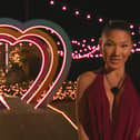 Sophie Lee upon exiting the Love Island villa. Credit: ITV