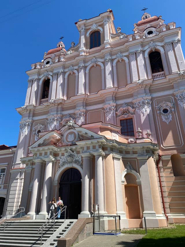 Catholic church in Vilnius old town