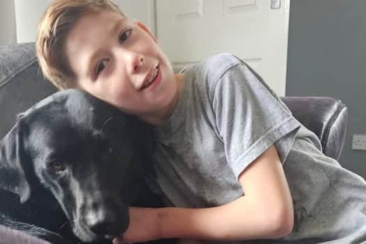 Toby has a rare genetic disorder called Syngap1, a gene mutation that leaves him non-verbal, with a severe learning disability, and challenging behavior.