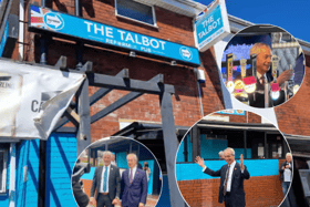 Nigel Farage visits the UK's first Reform pub, The Talbot in Blackpool.