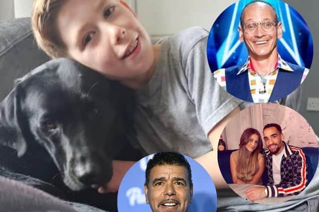 A host of celebs have helped Toby.