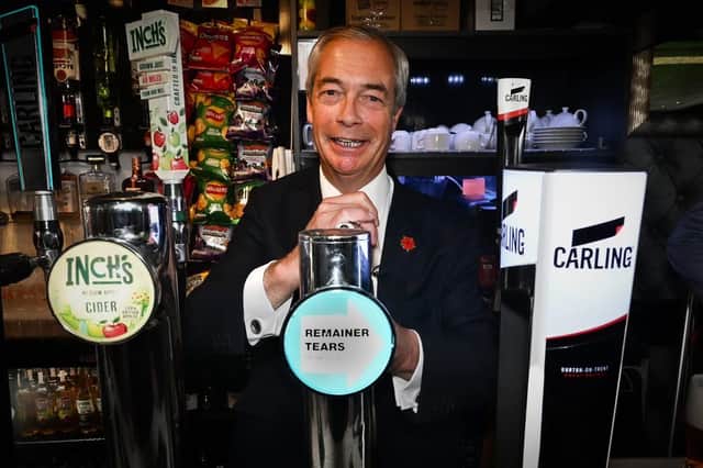 Nigel Farage visited the newly rebranded Reform UK pub, The Talbot in Blackpool.