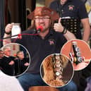 Lytham St Annes Shanty Crew performing a live rehearsal outside the RNLI centre on St Annes Promenade