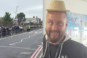 They lined the streets outside Armfield Academy to pay tribute to much-loved teacher, Pat Burns