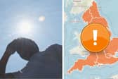 Amber heat health alerts issued for England.