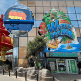Old colours resurface at Sandcastle Waterpark as a patch of its original color scheme is revealed beneath iconic sign.