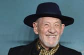 Sir Ian McKellen, pictured here in December, rocked out on stage with the Scissor Sisters at Glastonbury 2025.
