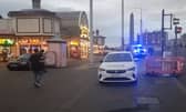 Police at the scene at North Pier, Blackpool on Friday evening (June 27)