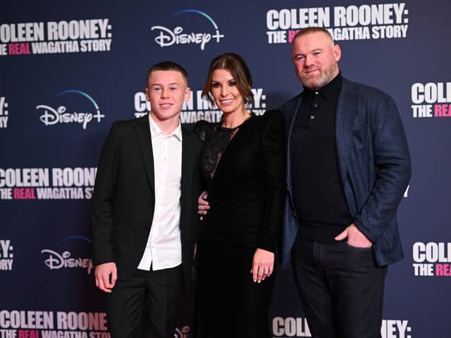 Kai Rooney, Coleen Rooney and Wayne Rooney
