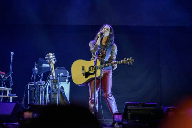 Alanis Morissette (pictured at the Estereo Picnic music festival in March 2025) was due to headline Friday at Lytham Festival.