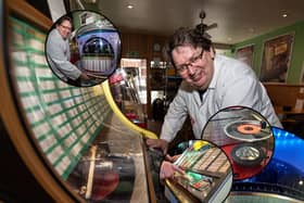 Karl Dawson, curator of Ditchburn Jukebox Museum in St Annes, Lancashire (All photos and video credit Lucinda Herbert).