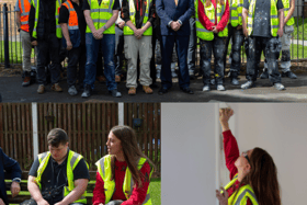 Blackpool & Fylde college construction students transforming former Mereside Library into council flat.
