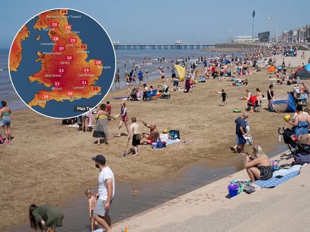 It’s shaping up to be a scorching weekend in Lancashire, with temperatures set to reach 30C