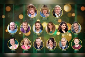 The cast of An Audience with Coronation Street.