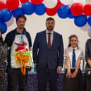 L to R: Poppy’s mum and dad, Blackpool South MP Chris Webb, Poppy nad Gill Riches, Director of Programmes at the British Science Association