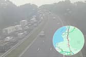 Drivers on the M6 faced delays of up to two hours after a multi-vehicle crash forced the closure of the southbound carriageway