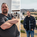 Mark Fettes before and after he lost weight